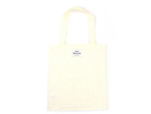 Mads Nørgaard stofpose Atoma double cream white alyssum striber